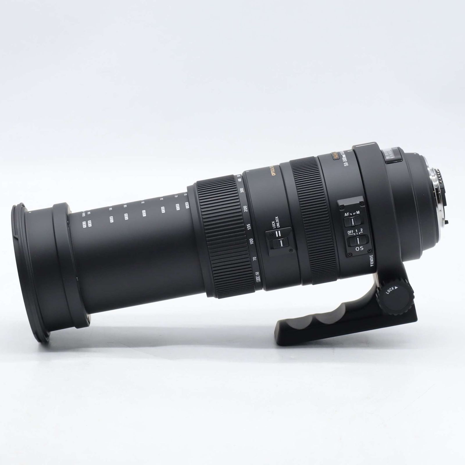 ほぼ新品☆ Sigma APO 50-500mm F4.5-6.3 DG OS HSM (ニコンF用) #1176
