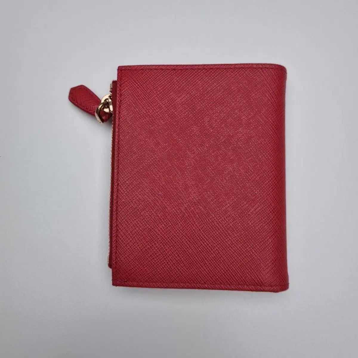 PRADA プラダ レッド サフィアーノ カードウォレット 二つ折り財布