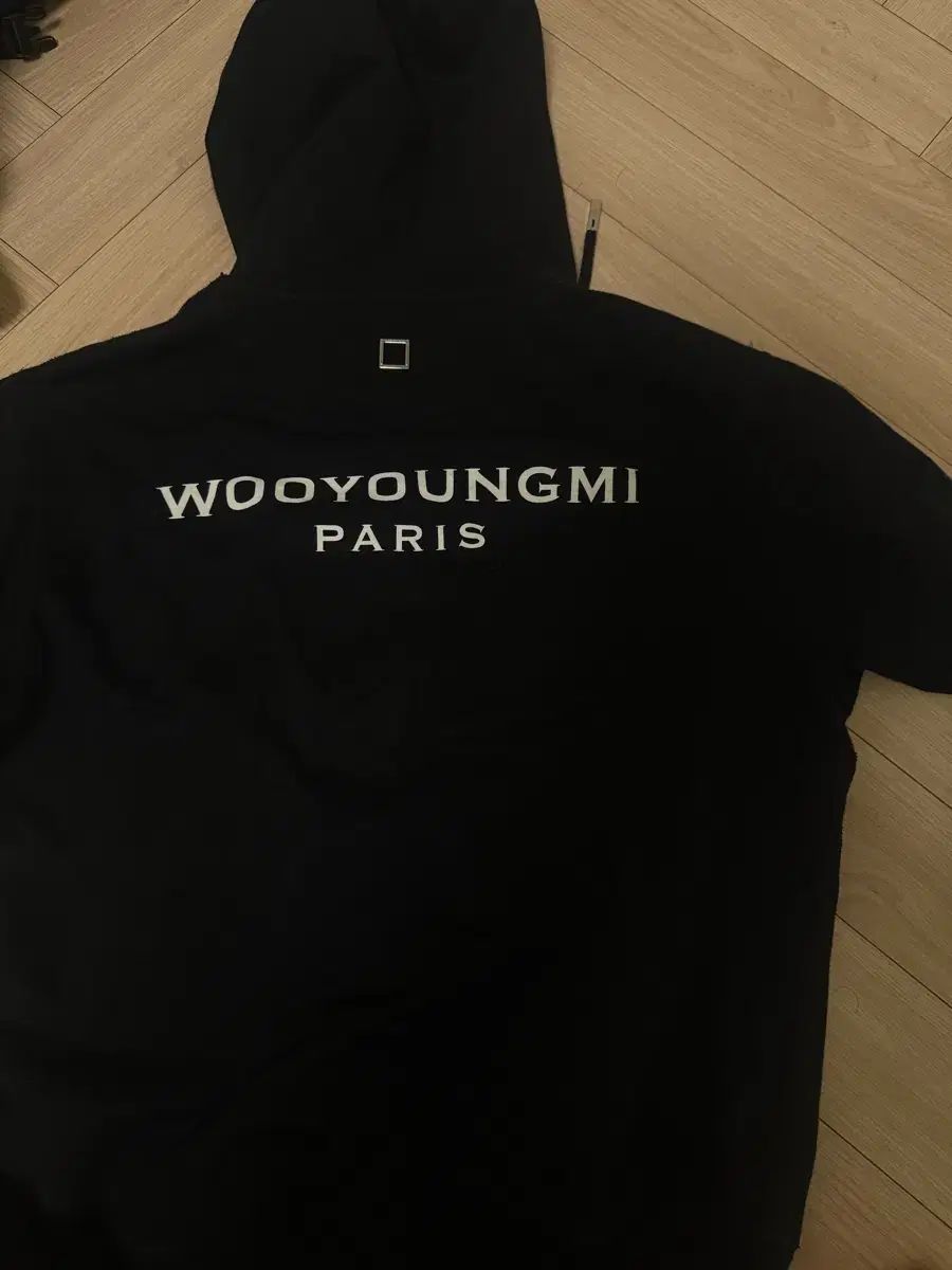 WOOYOUNGMI ウーヨンミ ブラックフーディー 44サイズ