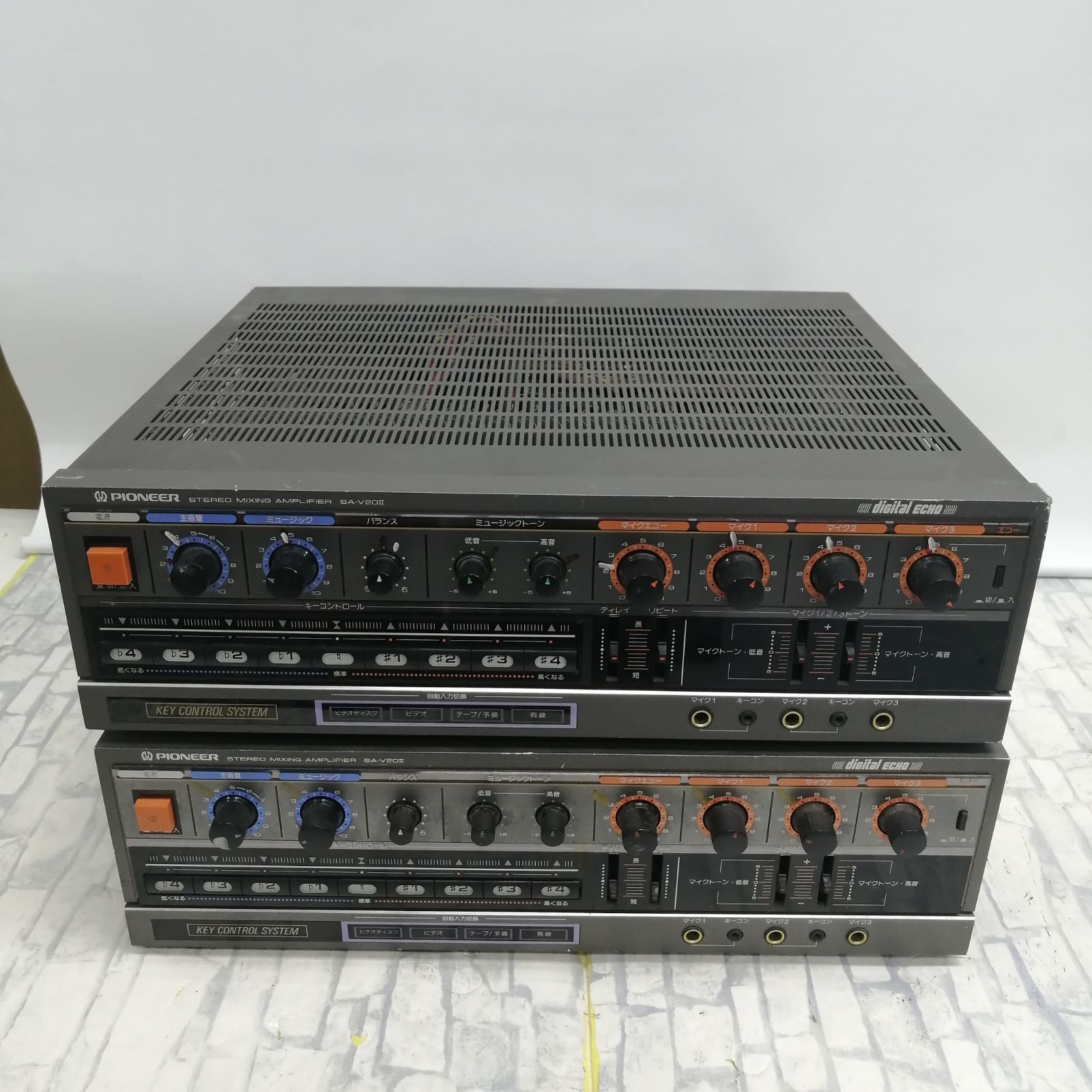 【ジャンク】パイオニア カラオケ機器 sa-v20Ⅱ 2台セット M2191-hhr2y