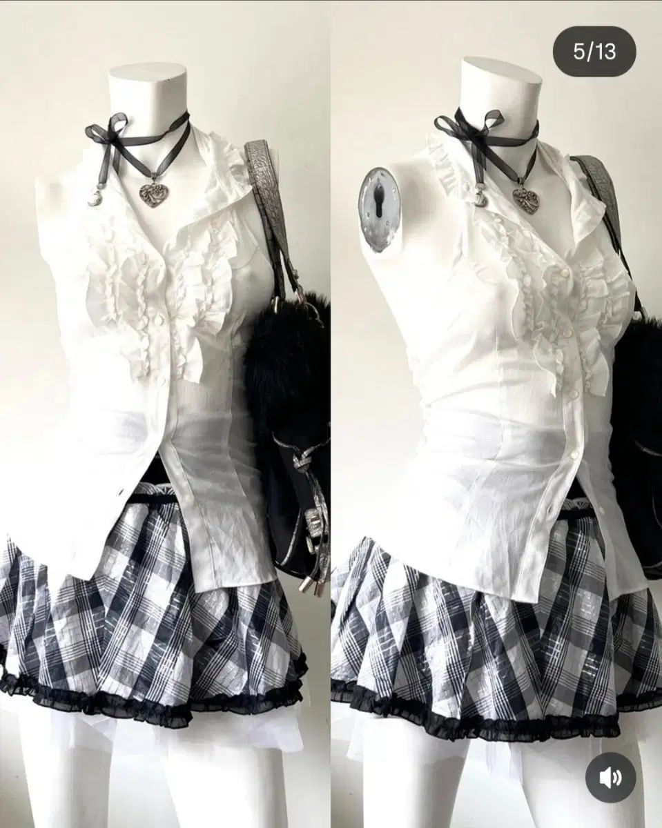 공겜여주깔 ヴィンテージ レディース Tシャツ スカート