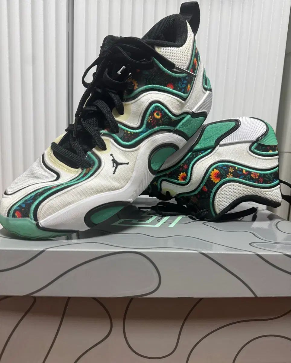 (285) ジョーダン テイタム 3 PF WELCOME TO THE GARDEN 白 Kinetic Green