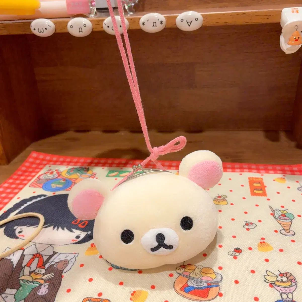 古典 San-X コリラックマ がまぐち ぬいぐるみ バッグ ポーチ