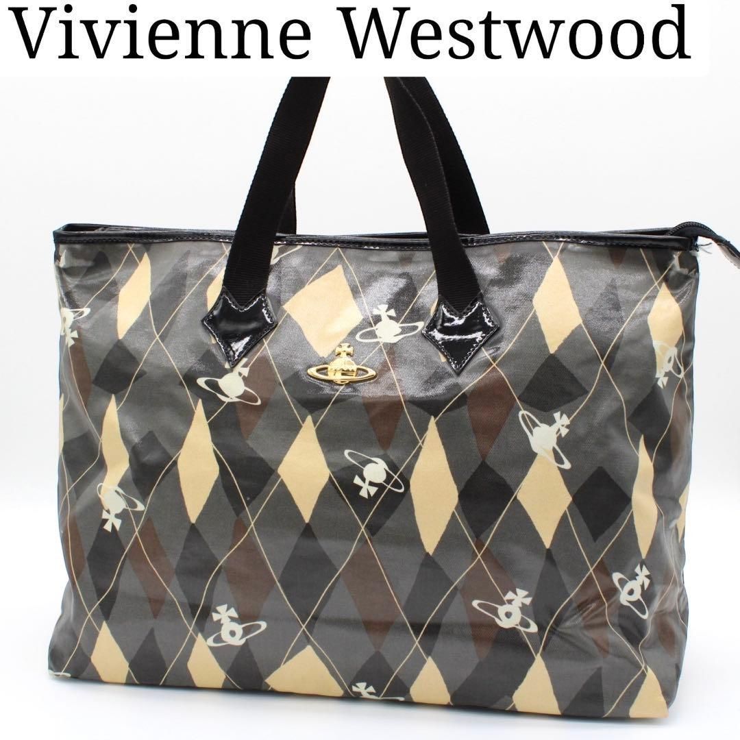 良品】Vivienne Westwood アーガイル 大容量トートバッグ - メルカリ