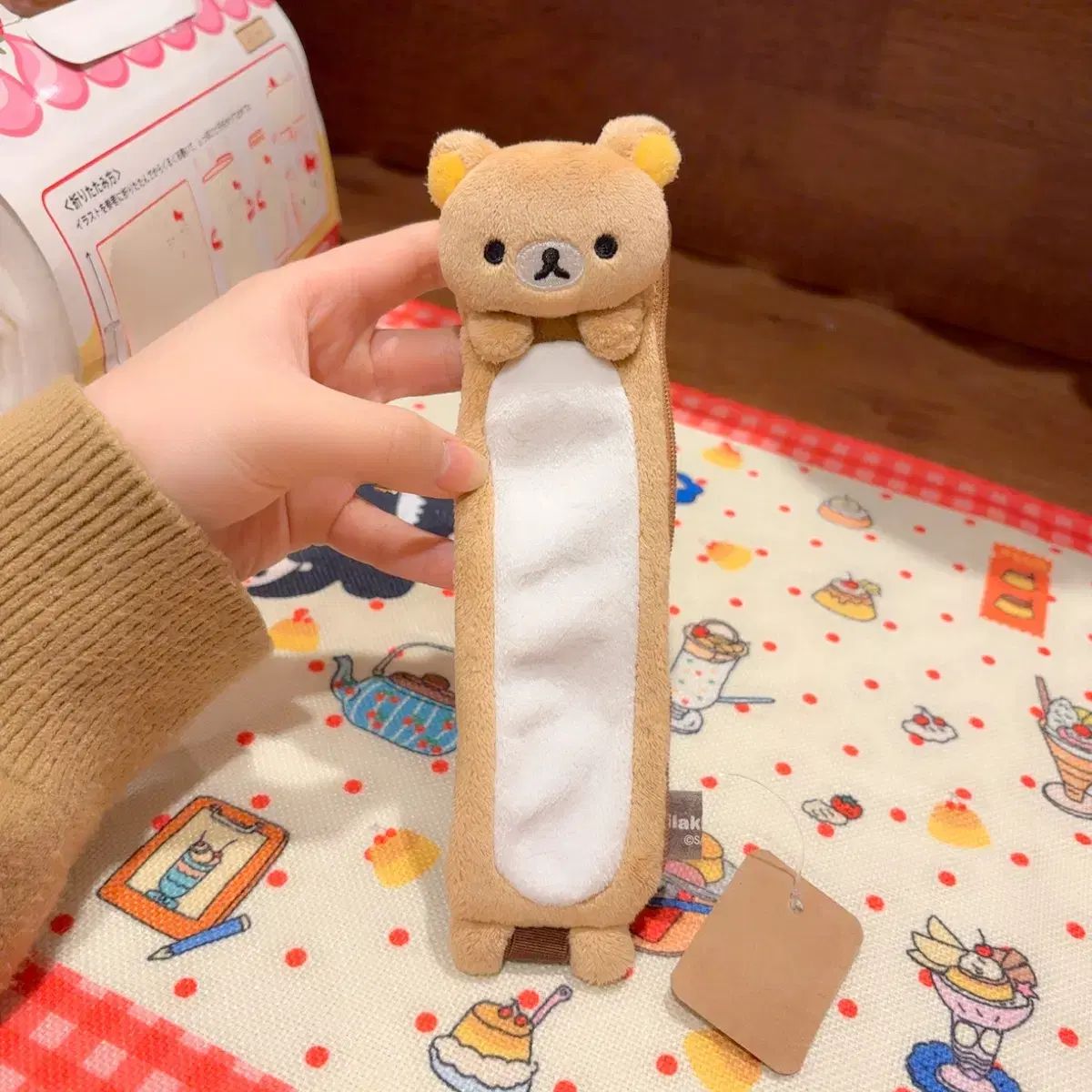古典 San-X リラックマ ロング 筆箱 ファンケース ぬいぐるみ