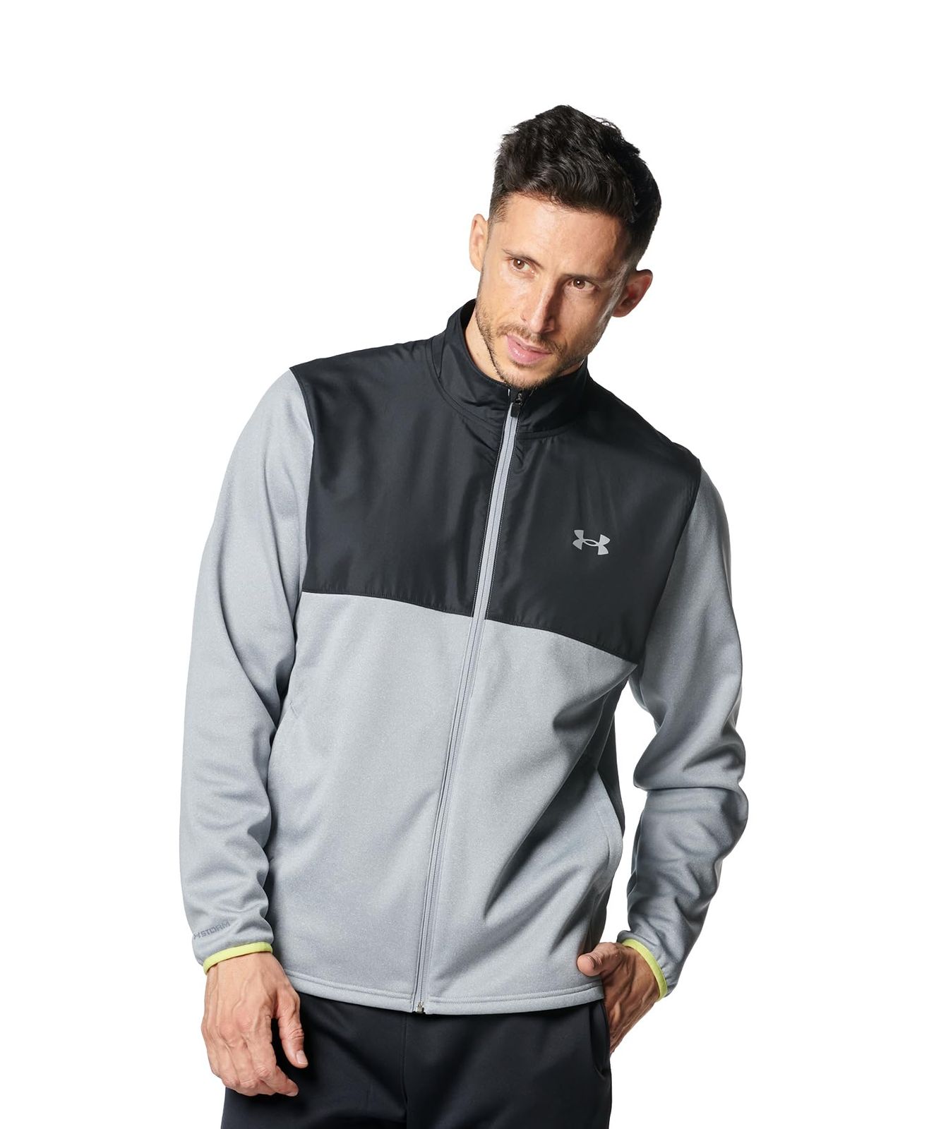 新品 [アンダーアーマー] UA ARMOUR FLEECE MAX FZ NH Steel Light Heather SM