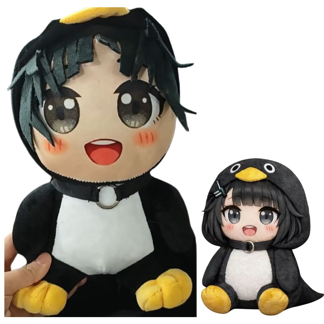 ググガガペンギン ぬいぐるみA 人形 かわいい子供 AI女の子のペンギン