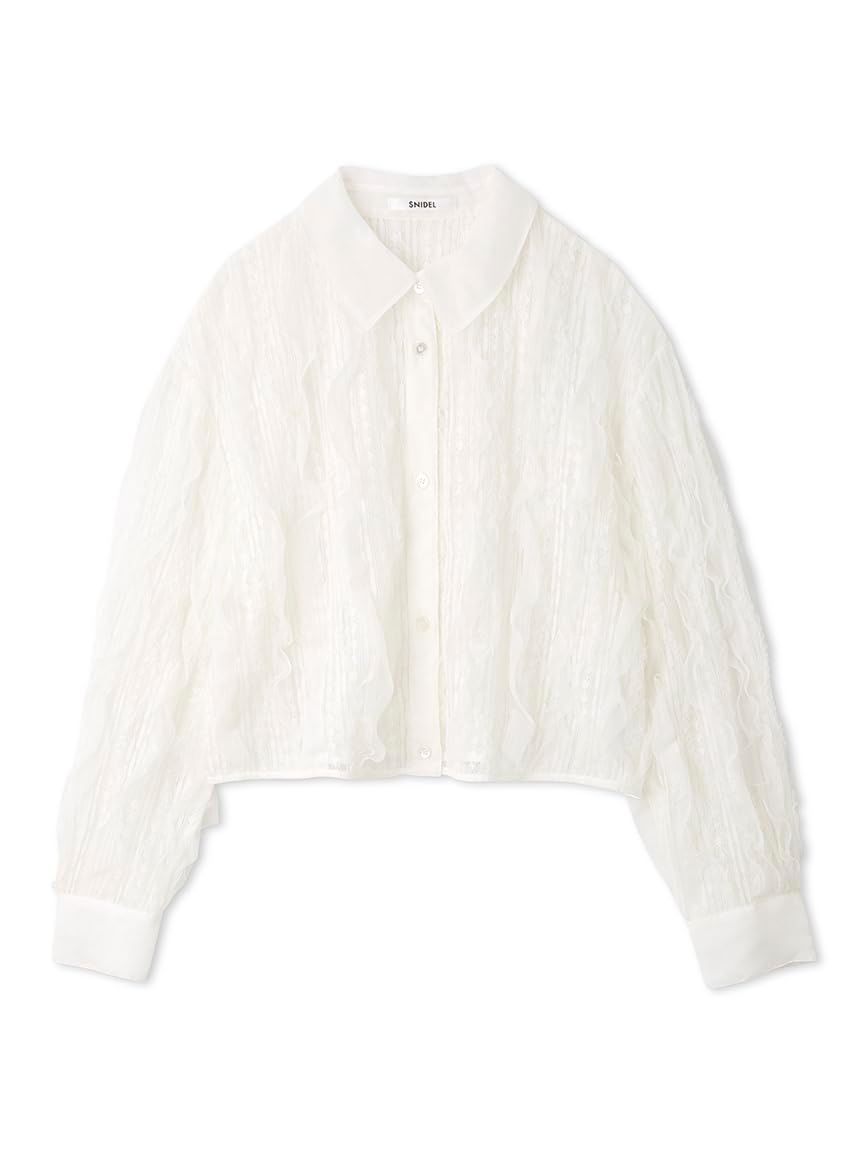 新品 [スナイデル] フリルチュールシャツ SWFB244151 レディース WHT Free Size