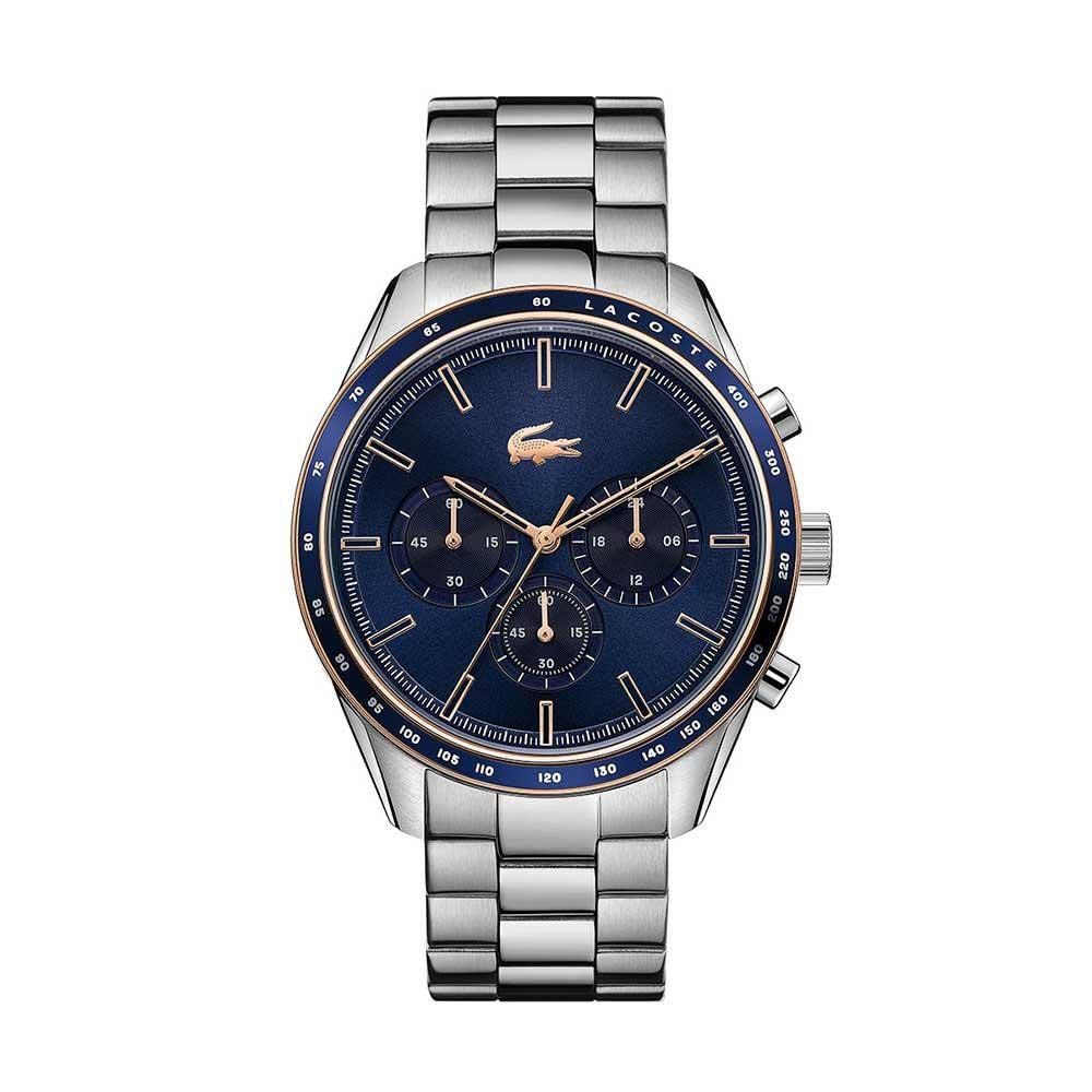 新品 Lacoste Men's Boston Quartz Watch with Stainless Steel Strap Silver 20 (Model: 2011081)