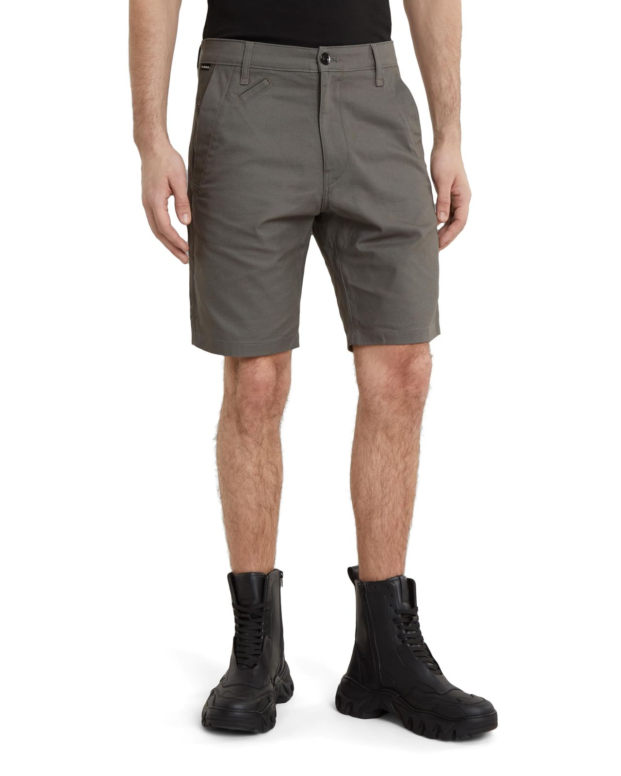 新品 [ジースターロゥ] ショートパンツ ショーツ ハーフパンツ メンズ スリムフィット グレー Bronson 2.0 slim chino short D21040-D305-1260-30