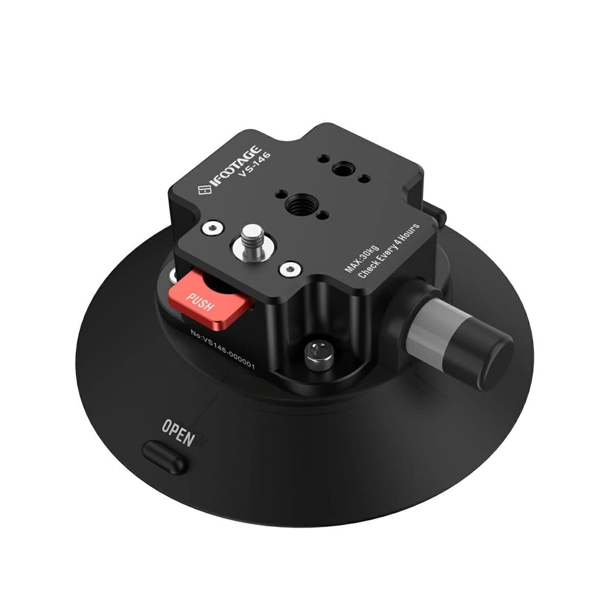 新品 【 国内正規品 / メーカー1年付き 】iFootage サクションカップ SPIDER CRAB VS-146 (直径146mm) 吸盤式 車載カメラに 垂直耐荷重30kg 1/4インチネジ 3/8インチネジ 824806