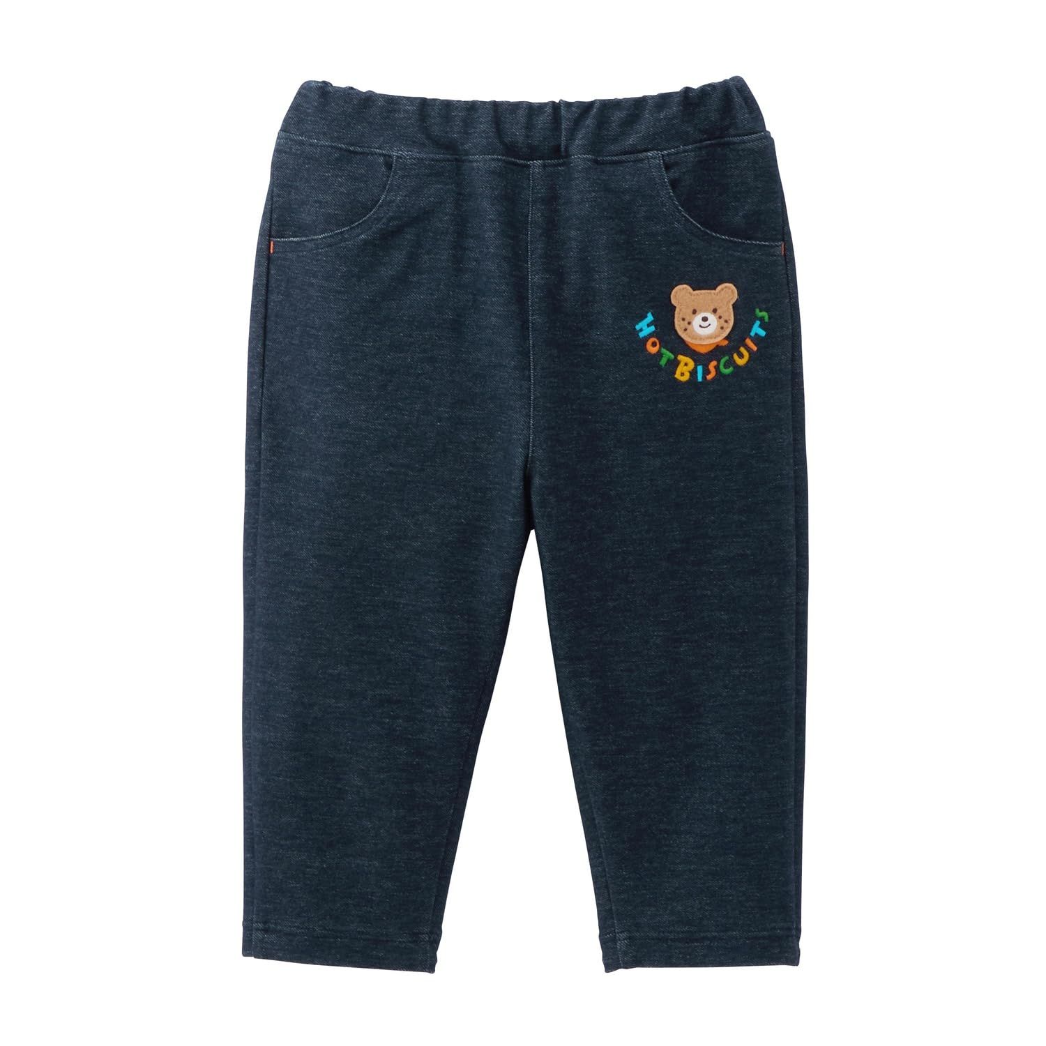 新品 [MIKIHOUSE HOT BISCUITS] [ミキハウス ホットビスケッツ] パンツ 男の子 女の子 ベビー キッズ 子供服 紺 120cm 73-3202-144