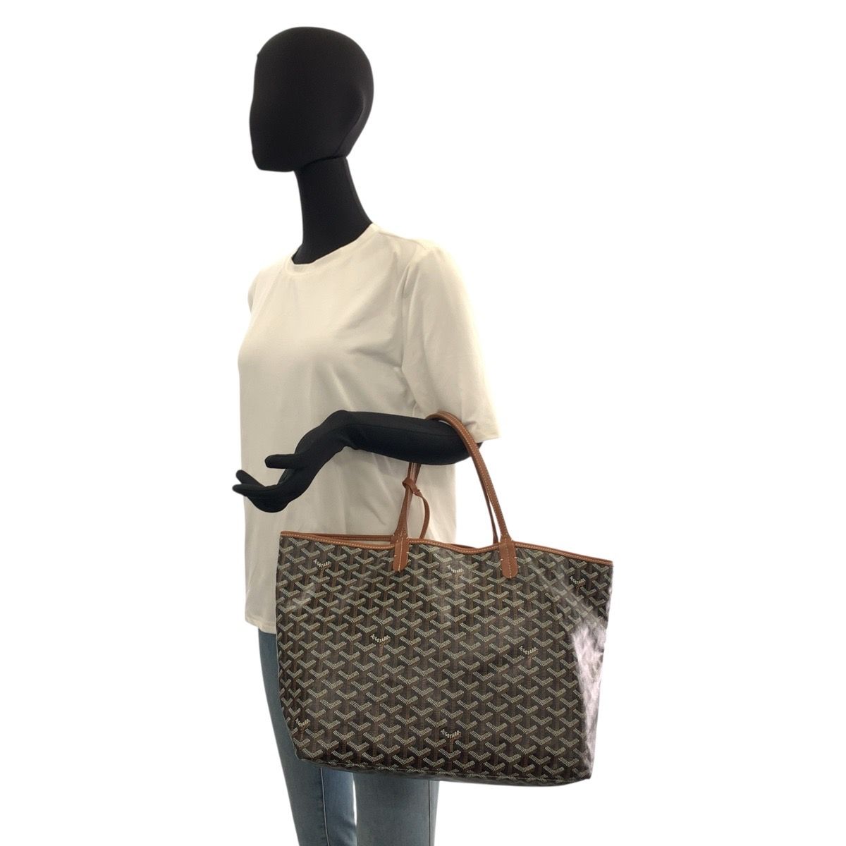 GOYARD ゴヤール サンルイPM ブラック 黒 ブラウン シルバー金具 