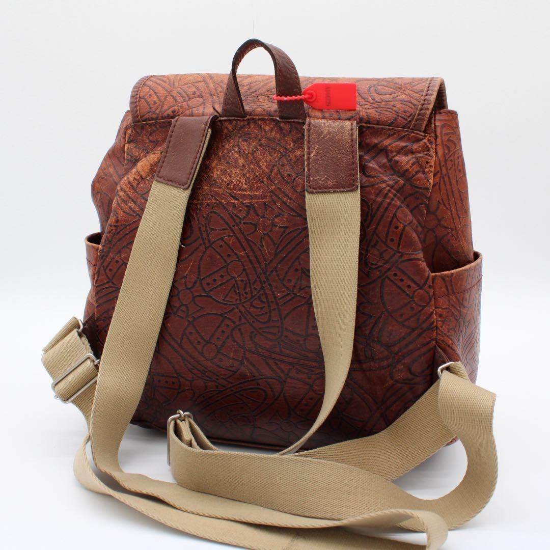 良品】Vivienne アーサー オーブ リュックサック バックパック 茶色 