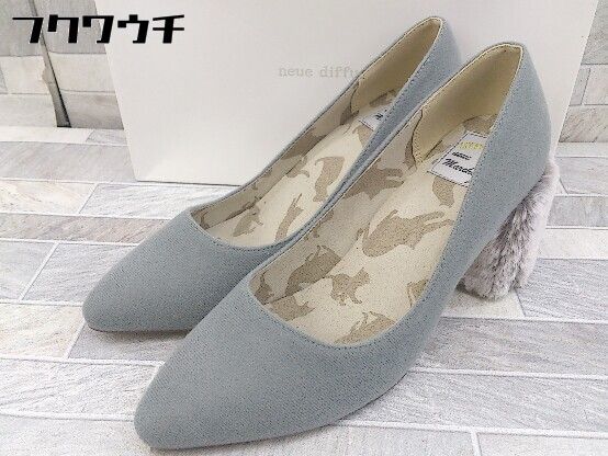 ◇ ◎ neue diffusion ノイエ ディフュージョン パンプス シューズ サイズ23cm グレー系 レディース 【中古】 【1103030003344】