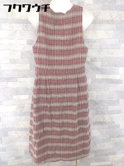 ◇ merlot メルロー タータンチェック ノースリーブ ロング ワンピース レッド マルチ レディース 【中古】 【1103030001715】 ◇ merlot メルロー タータンチェック ノースリーブ ロング ワンピース レッド マルチ レディース 【中古】 【1103030001715】