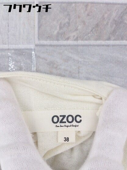 ◇ OZOC オゾック 刺繍 ノースリーブ ロング ワンピース サイズ38 アイボリー ブラック レディース 【中古】 【1104020008172】