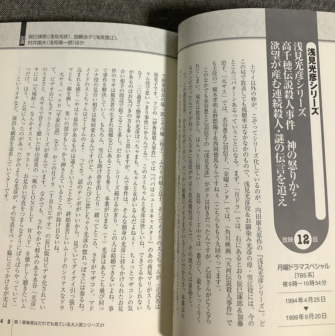 2時間ドラマ大事典 土ワイ・火サス・月ドラ・金曜エンタ サスペンス