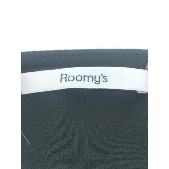 ◇ Roomy's ルーミーズ プリーツ 切替 ノースリーブ ロング ワンピース サイズF ブラック ベージュ レディース P 【中古】 【1208240006144】