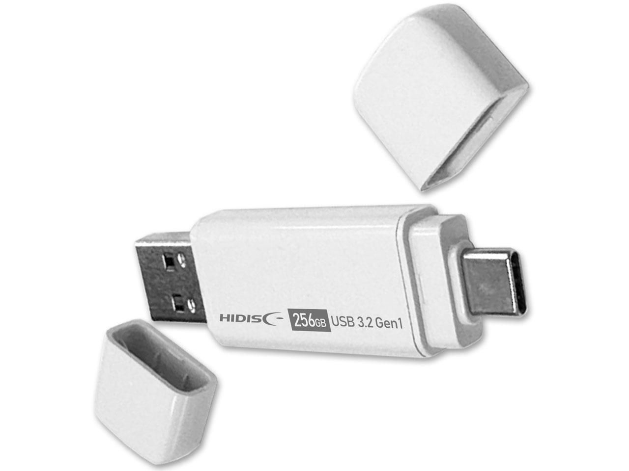 【新品・2営業日で発送】磁気研究所 HIDISC 手軽にデータ移行できるType-C＆USB A両対応メモリ 256GB