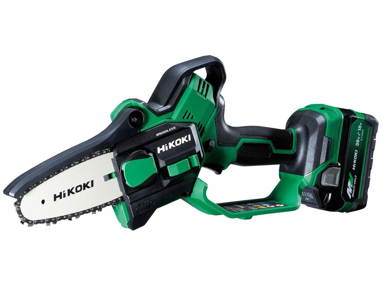 【新品・2営業日で発送】工機ホールディングス HiKOKI 18V コードレスミニチェンソー 電池搭載品 (CS1810DDXPZ 6444)