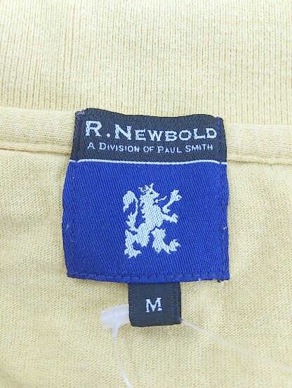 ◇ ◎ R.NEWBOLD アール ニューボールド 半袖 ポロシャツ サイズ M イエロー メンズ P 【1301270002879】