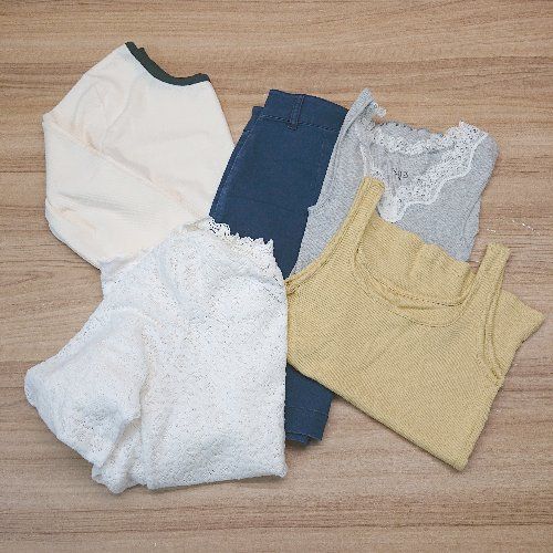 ◇ 《 LOWRYS FARM まとめ売り5点セット サイズ 混合 カジュアル きれいめ カットソー/ハーフパンツ レディース 》 E 【1307210006907】