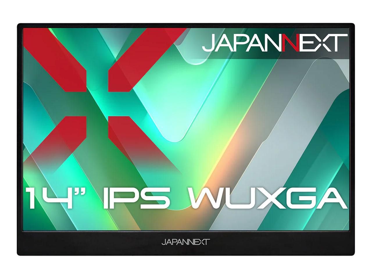 【新品・3営業日で発送】JAPANNEXT 液晶ディスプレイ 14型／1920×1200／miniHDMI×1、USB-C×2／ブラック／スピーカー有／2年保証 21,790円
