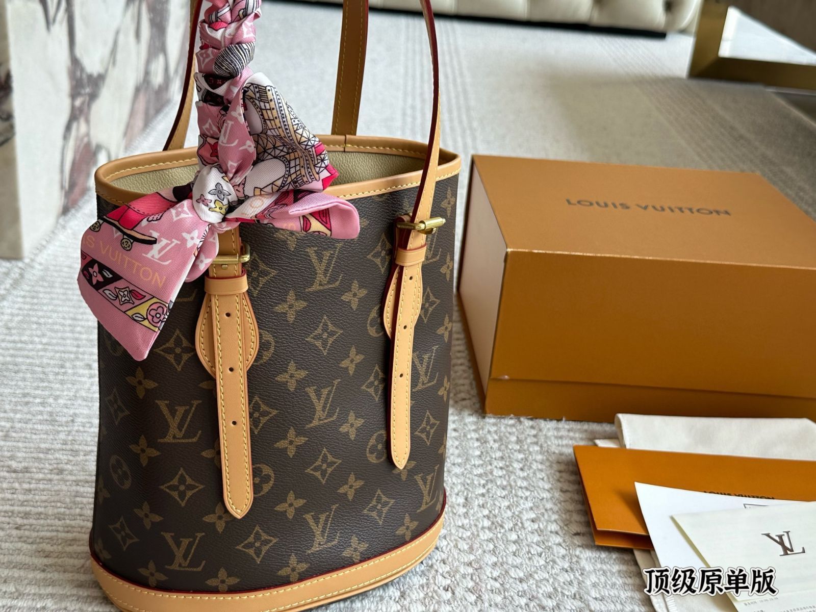 【今日特価】LV Vintage Bucket Bag M42238（ルイ・ヴィトン ヴィンテージ バケットバッグ M42238）-MM輸入1