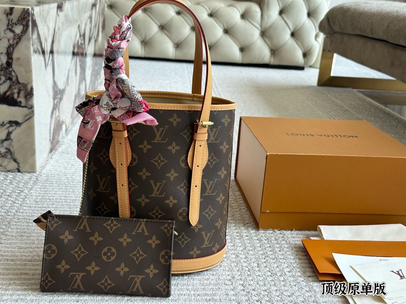 【今日特価】LV Vintage Bucket Bag M42238（ルイ・ヴィトン ヴィンテージ バケットバッグ M42238）-MM輸入1