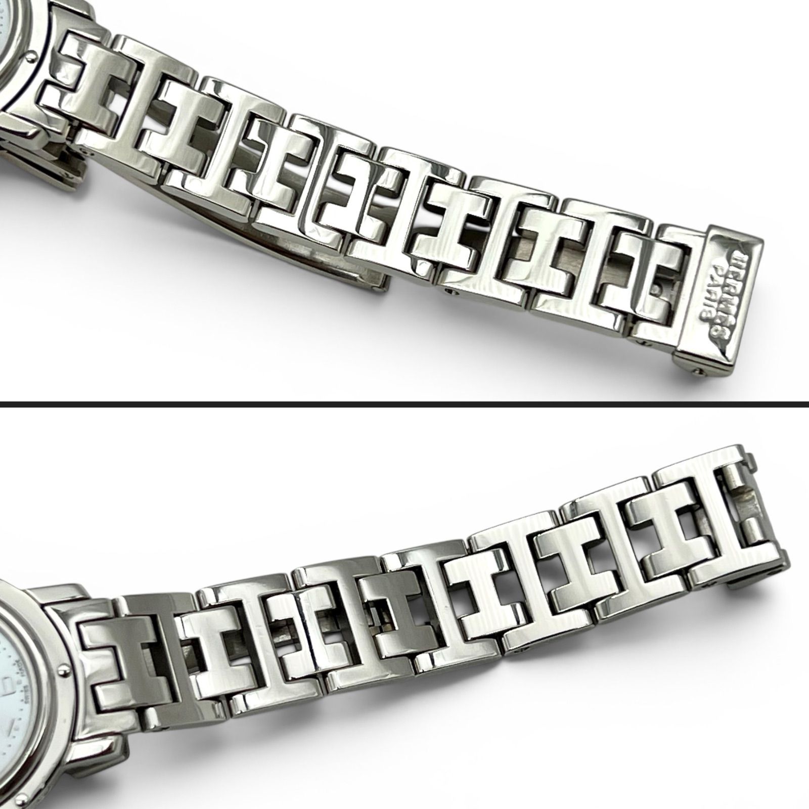 HERMES エルメス クリッパー デイト CL4.210 ピンクシェル 