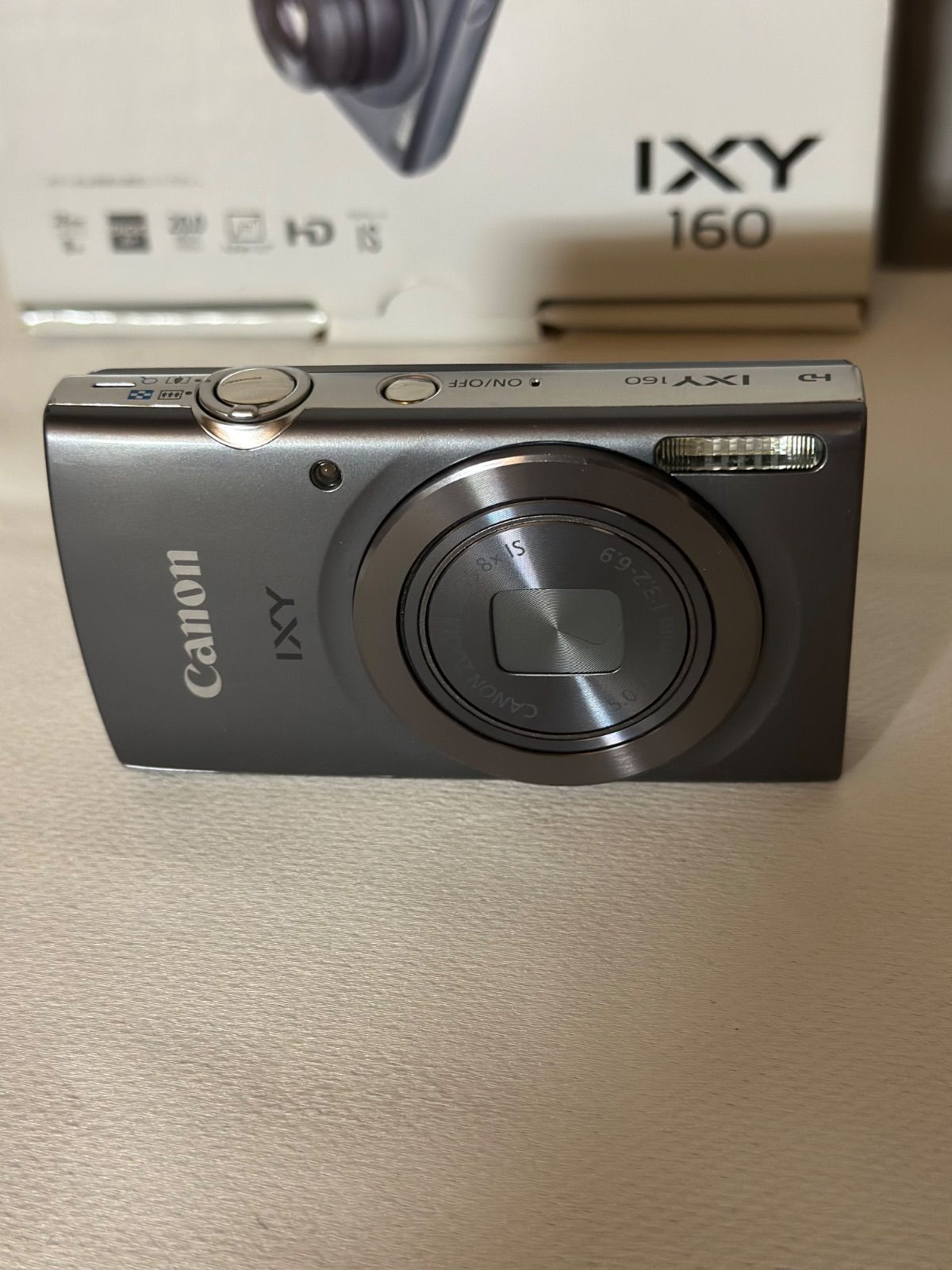 Canon IXY 160 キャノンコンデジデジカメカメラグレー