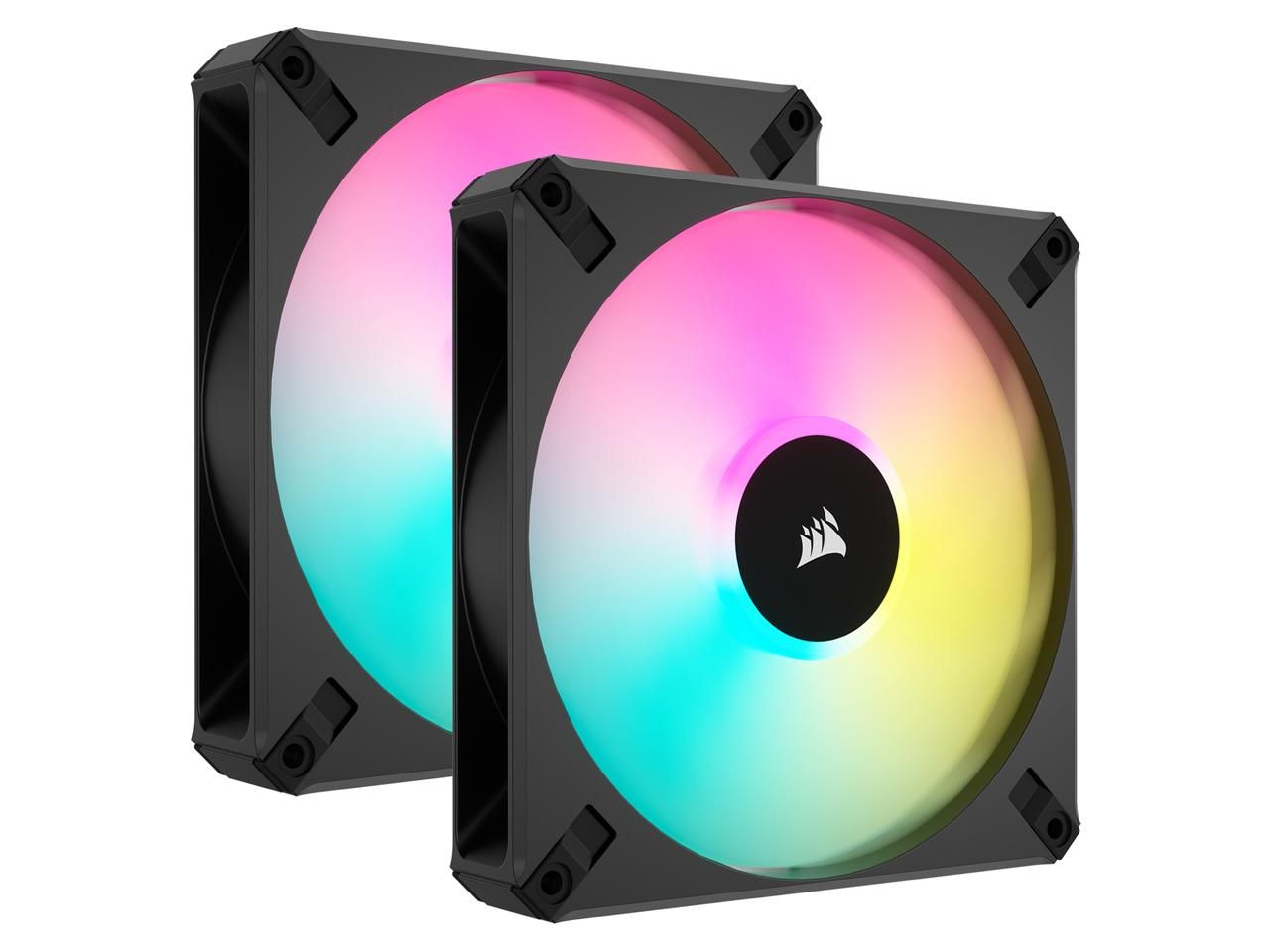 【新品・5営業日で発送】コルセア ケースファン AF140 RGB ELITE Dual Pack with Lighting Node CORE XT