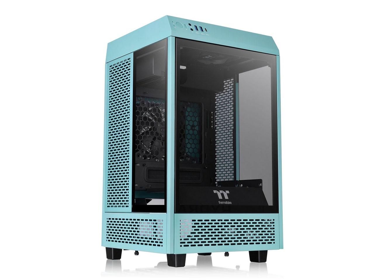 【新品・5営業日で発送】Thermaltake ミニタワー型PCケース The Tower 100 -Turquoise-