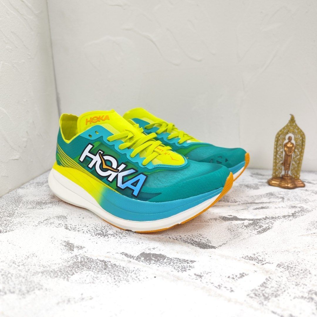 HOKA ROCKET X ホカ ロケット X ランニングシューズ メンズ　レディース　グリーン　イエロー