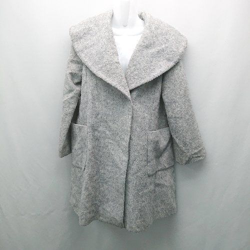 ■ SNIDEL スナイデル アウター 厚手 冬物　無地 シンプル 長袖 ジャンパー サイズF グレー レディース E 【1310300014171】