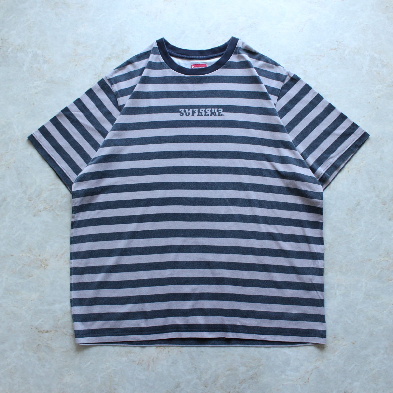 Supreme Reverse Stripe S/S Top XL
