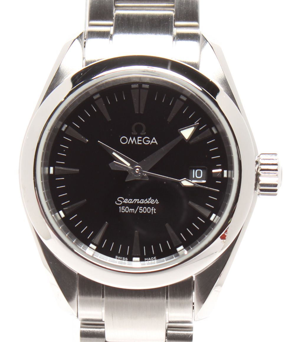 オメガ 腕時計 シーマスター アクアテラ 2577.50 クオーツ ブラック レディース OMEGA