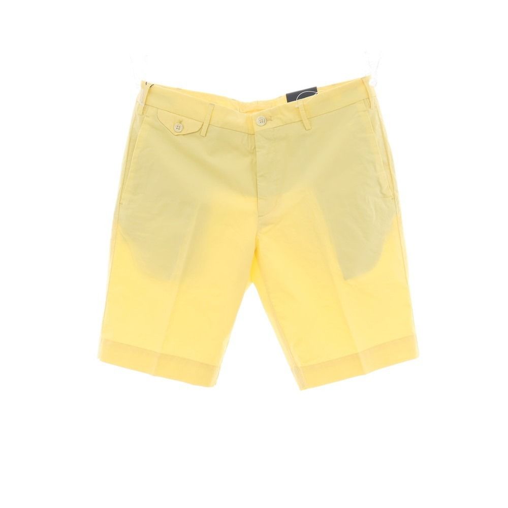 【新品】インコテックス スローウェア INCOTEX SLOWEAR SUMMER POPELINO ストレッチ コットン ショートパンツ ライトイエロー【サイズ50】【メンズ】