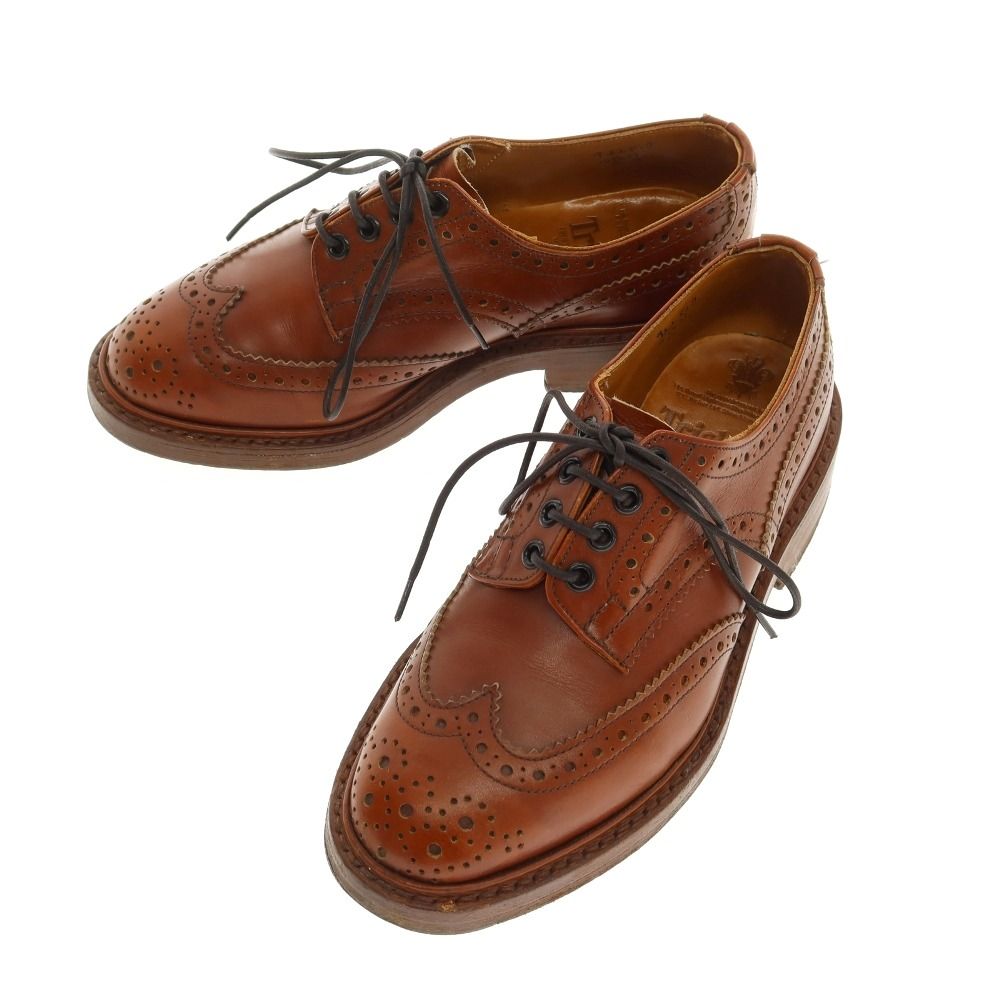 【中古】トリッカーズ Tricker's M5633 カーフ ドレスシューズ ブラウン【サイズ5 1/2】【メンズ】
