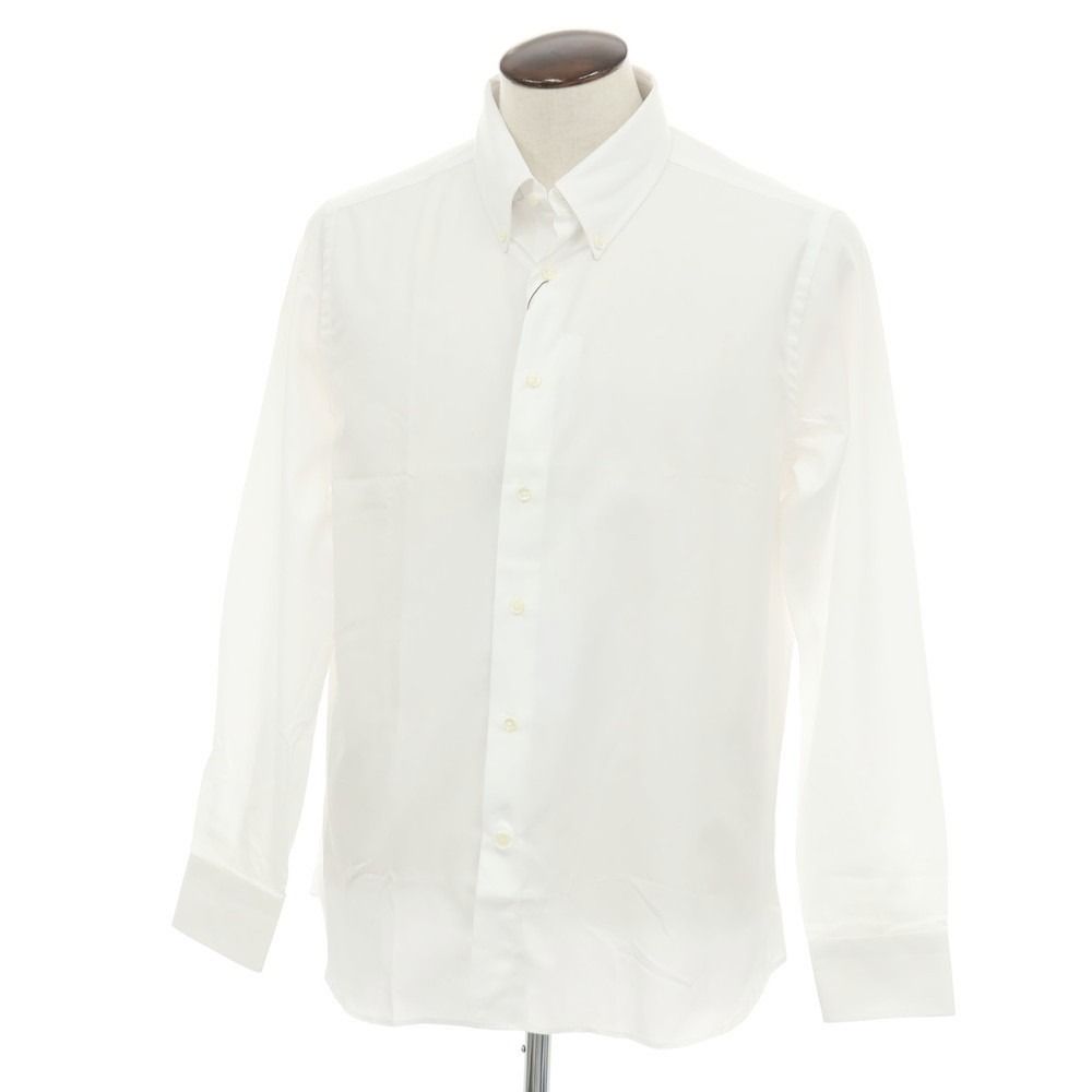 【新品アウトレット】カナーリ CANALI コットン ボタンダウン ドレスシャツ ホワイト【サイズ43】【メンズ】