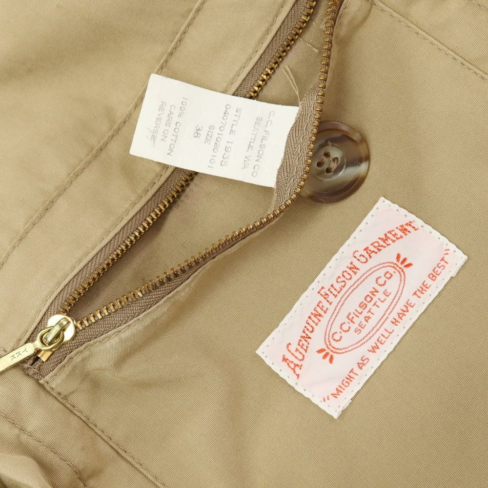 【中古】フィルソン FILSON コットン ワークジャケット ベージュ【サイズ38】【メンズ】 【中古】フィルソン FILSON コットン ワークジャケット ベージュ【サイズ38】【メンズ】