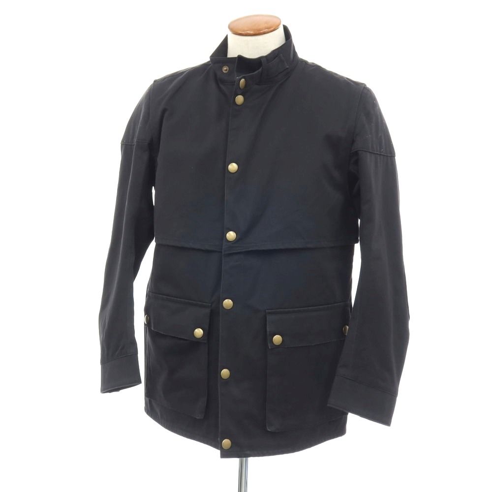 【中古】ダンヒル Dunhill ツイル コットン スタンドカラー ワークジャケット ダークネイビー【サイズM（R fit）】【メンズ】