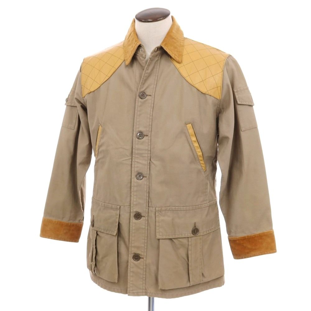 【中古】テンエックス 10-X ヴィンテージ 1950-1960 コットン系 ハンティングジャケット ダークベージュxキャメル【サイズ42】【メンズ】