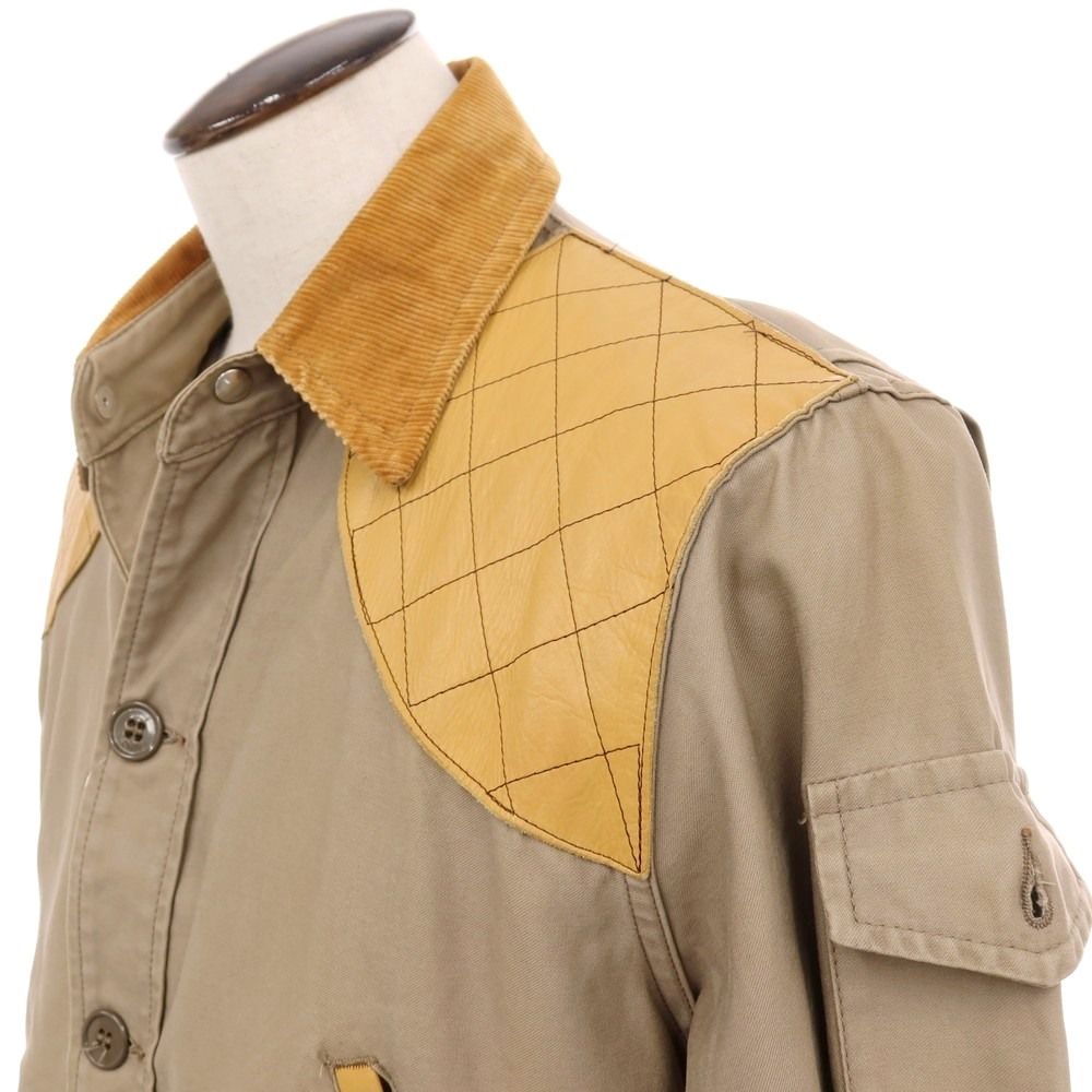 【中古】テンエックス 10-X ヴィンテージ 1950-1960 コットン系 ハンティングジャケット ダークベージュxキャメル【サイズ42】【メンズ】