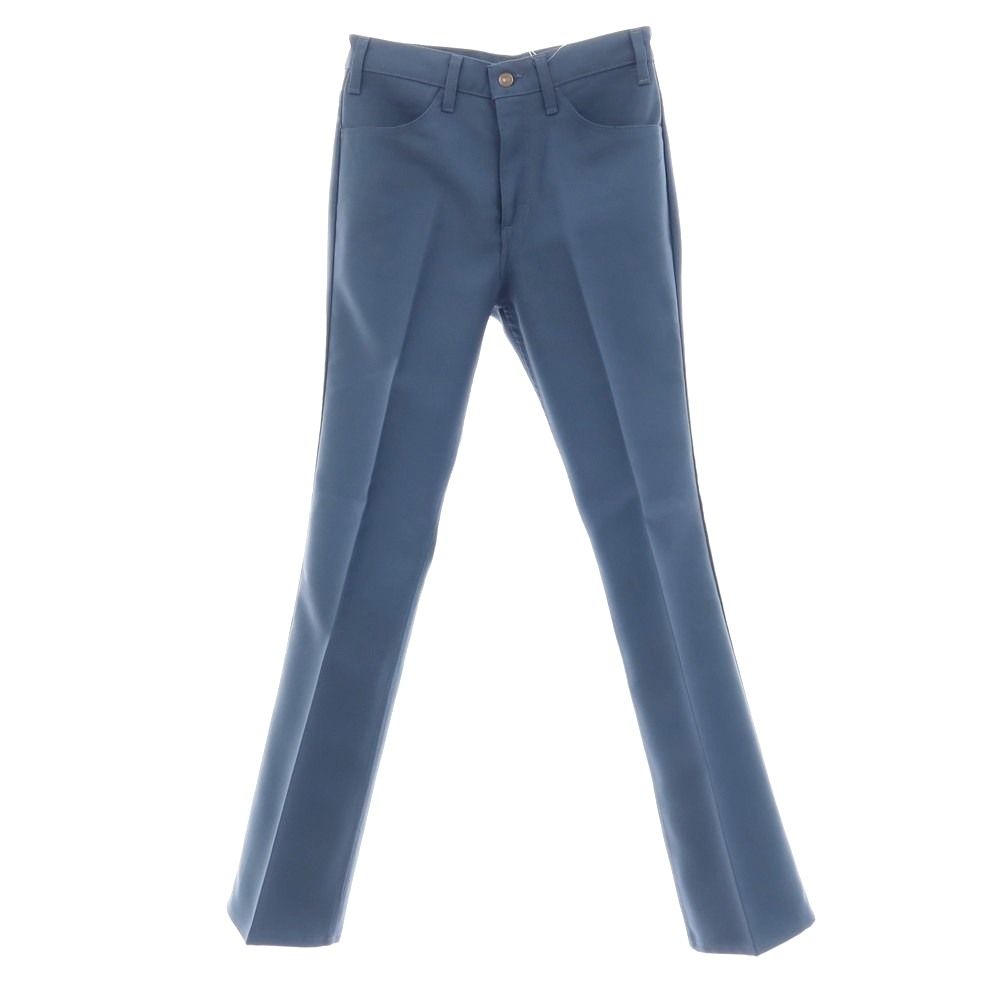【中古】リーバイス Levi's ツイル ポリエステル系 フレアシルエット カジュアルスラックスパンツ ダスティブルー系【サイズ30】【メンズ】