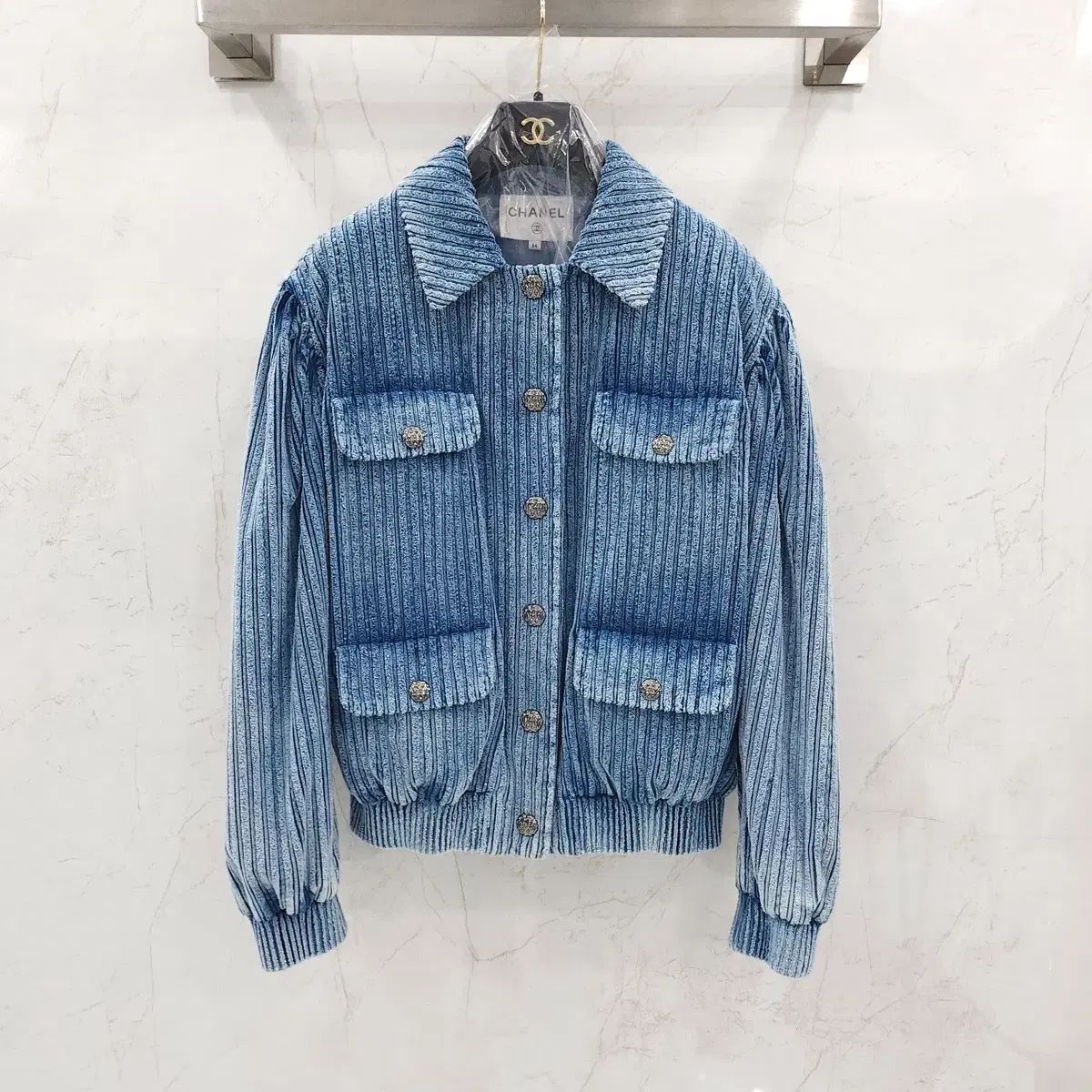 34 / シャネル 25K コーデュロイ ブルゾン ジャケット P80573