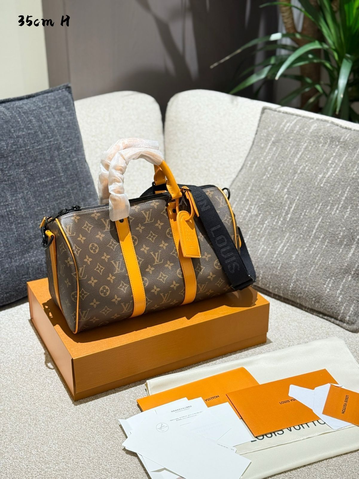 【今日特価】Louis Vuitton Keepall キーパール 35 モノグラム イエロー
