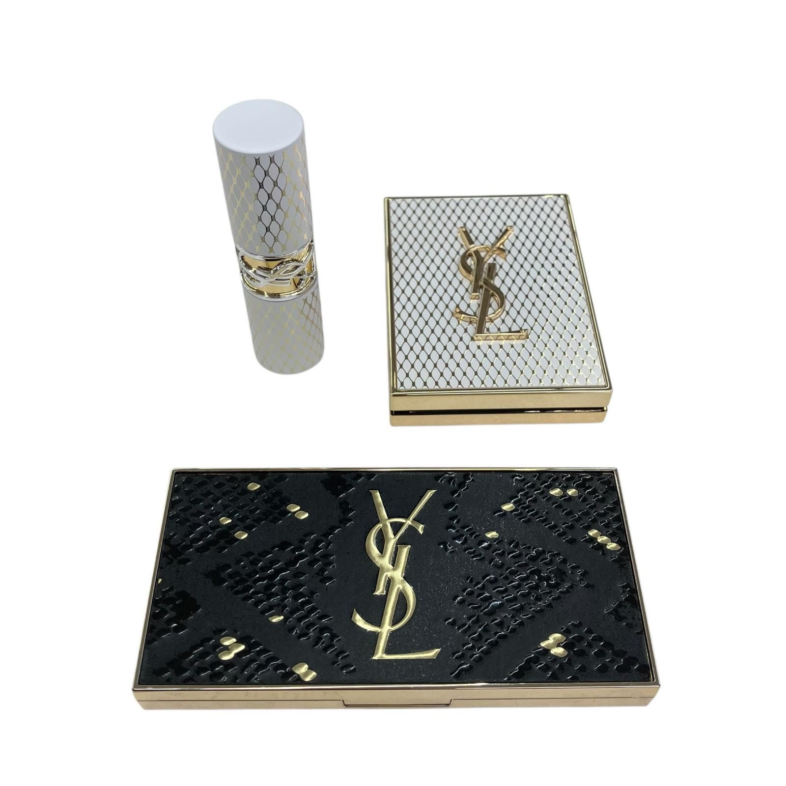 186005 YVES SAINT LAURENT イヴ・サンローラン 現状品 アイパレット クチュール ミニ クラッチ ラヴシャイン リップスティック 3点まとめ売り