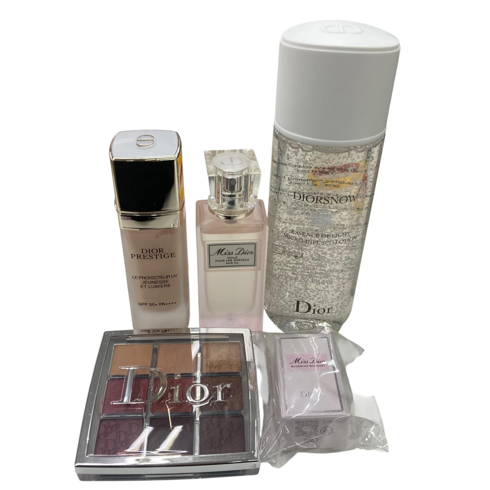 186005 現状品 Christian Dior クリスチャンディオール 化粧品まとめ 化粧水、 ヘアオイル、香水 アイシャドウパレット 5点まとめ売り